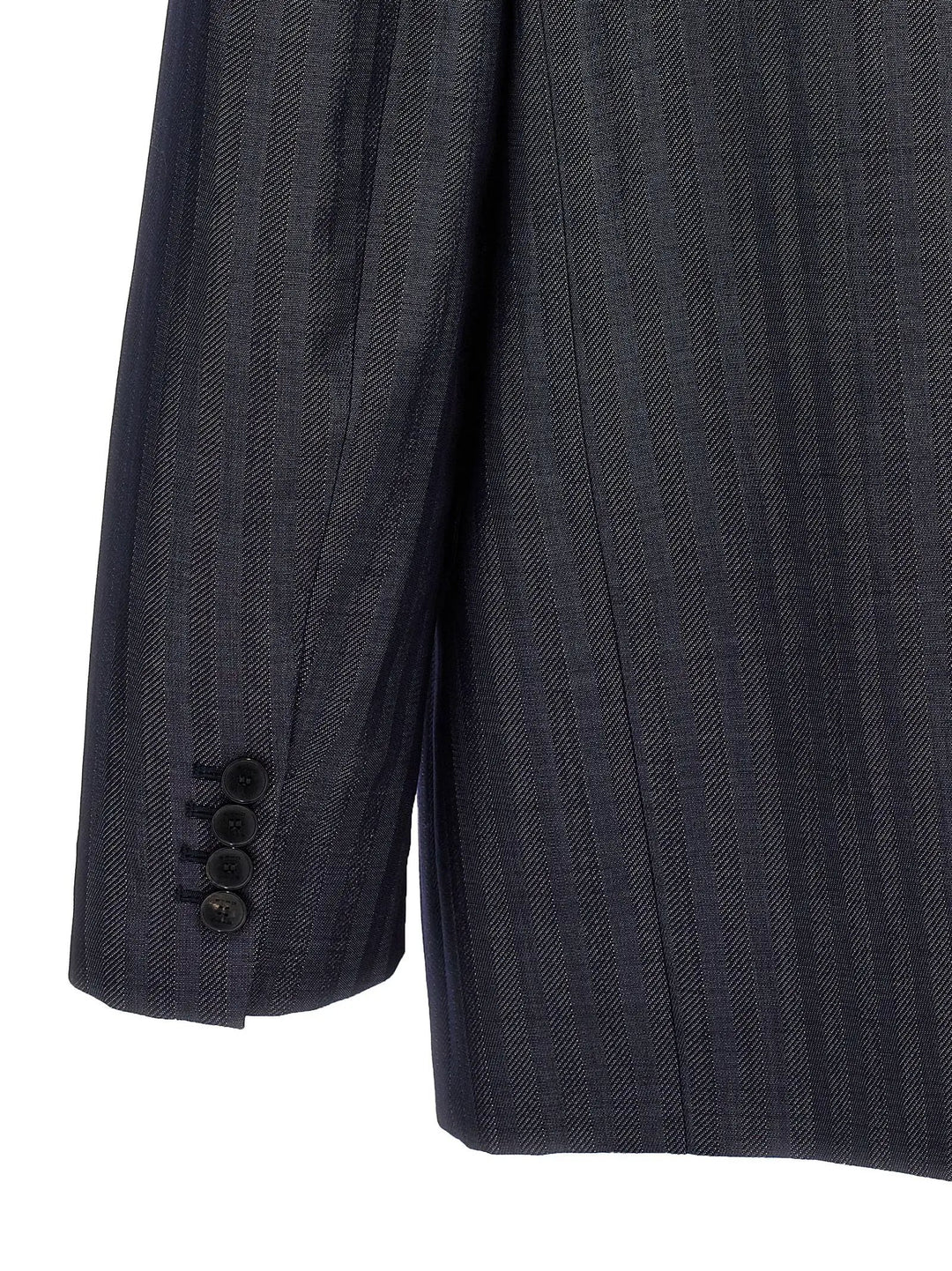 Etro Blue Wool Blazer