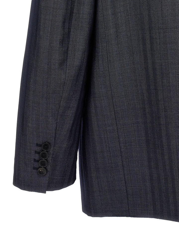 Etro Blue Wool Blazer