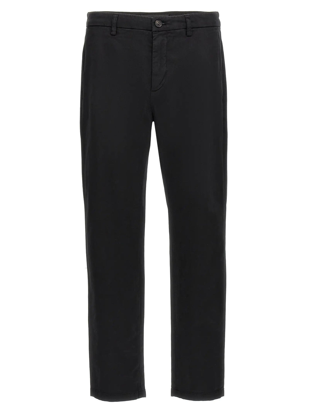 Department 5 Black Cotton Casual Pants