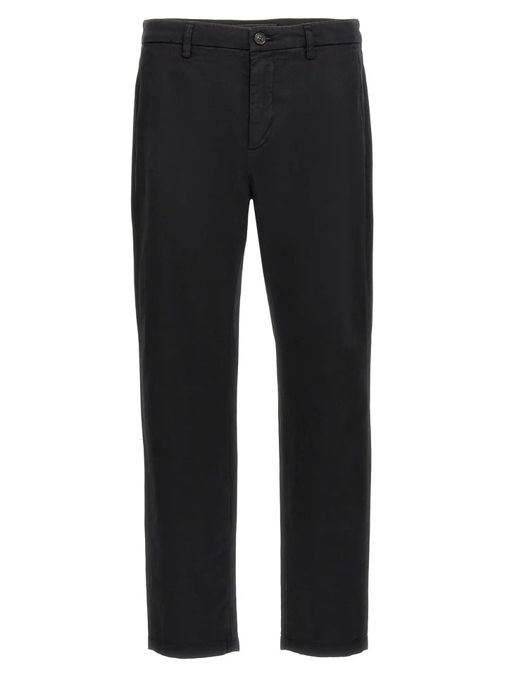 Department 5 Black Cotton Casual Pants