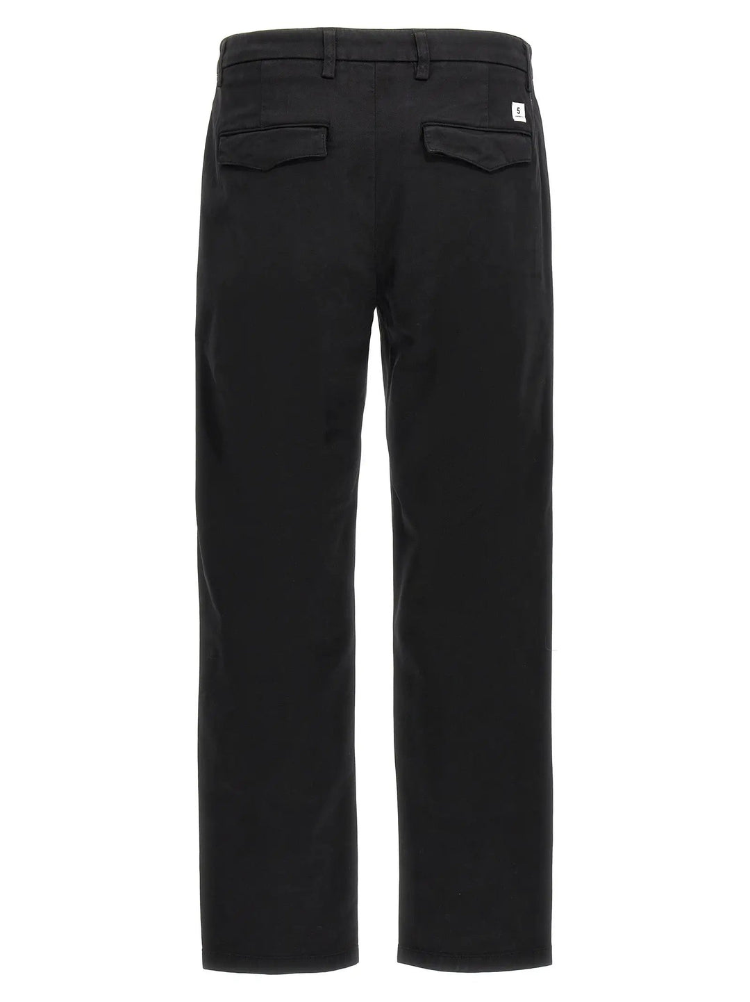 Department 5 Black Cotton Casual Pants