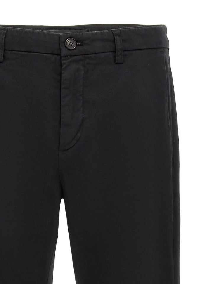 Department 5 Black Cotton Casual Pants