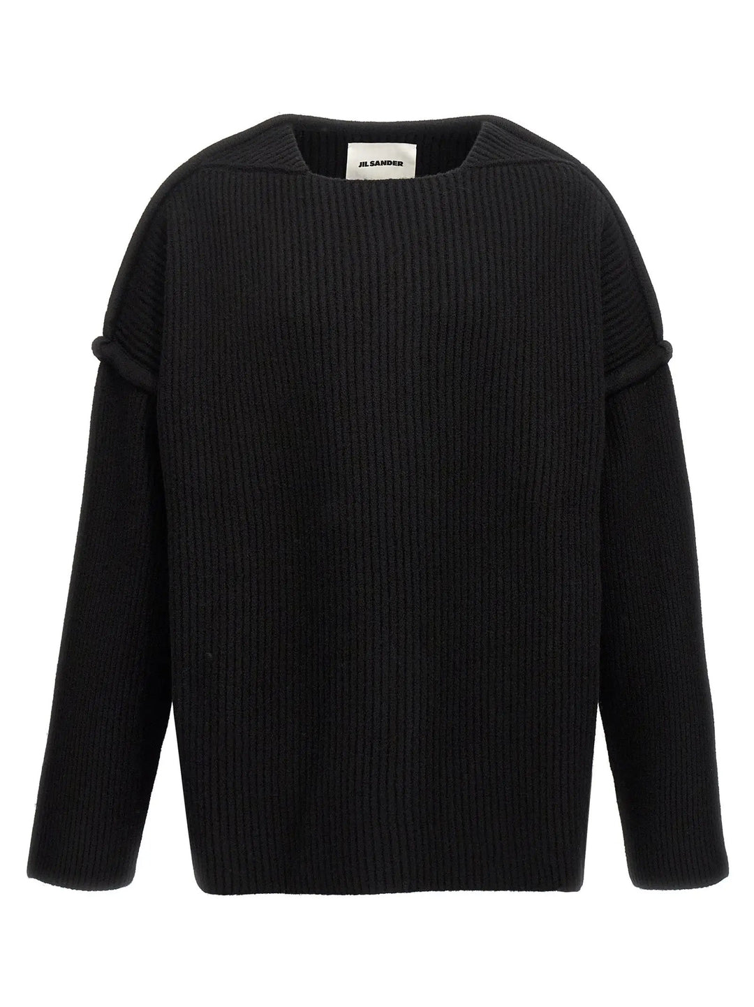 Jil Sander Black Wool Cardigan
