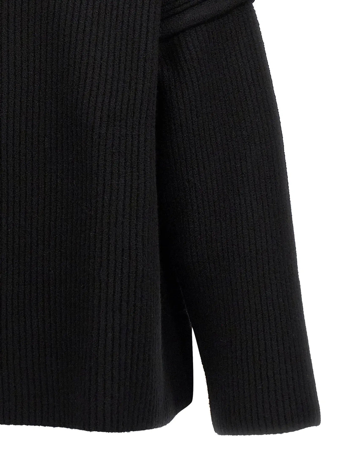 Jil Sander Black Wool Cardigan