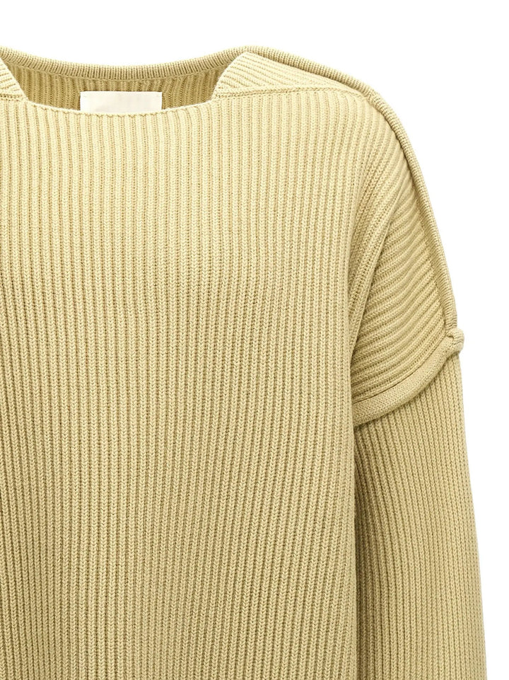 Jil Sander Bicolor Wool Cardigan