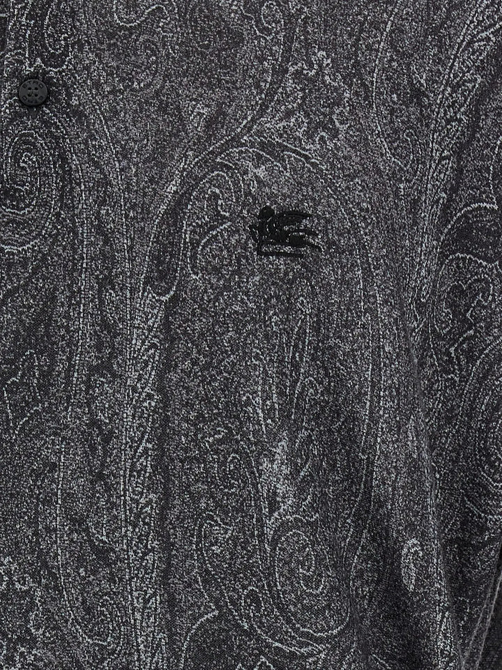 Etro Multicolor Silk Polo Shirt