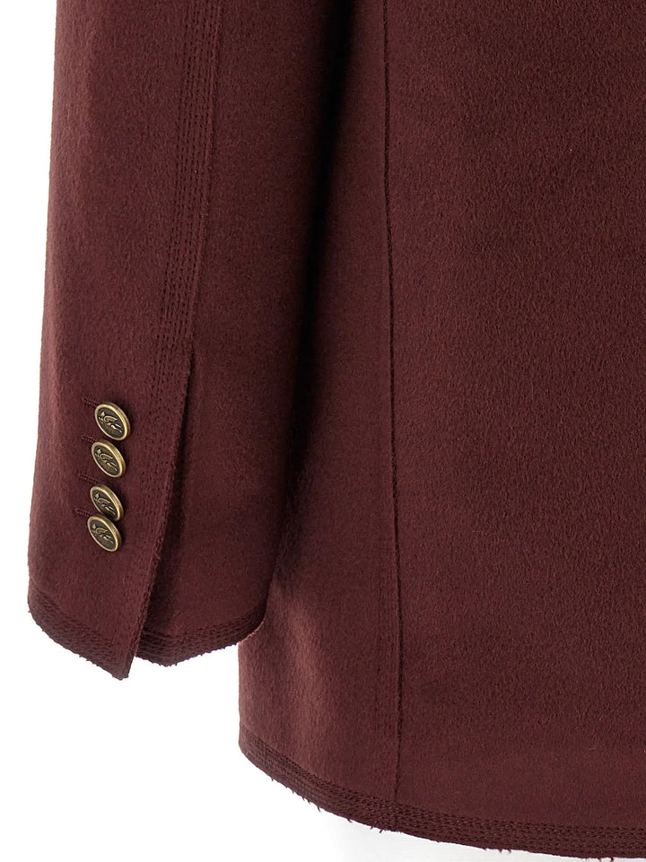 Etro Bordeaux Wool Blazer