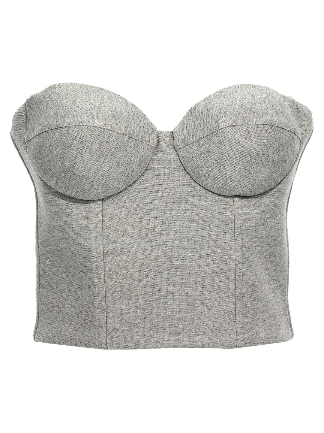 Giuseppe Di Morabito Gray Viscose Sleeveles T-Shirt