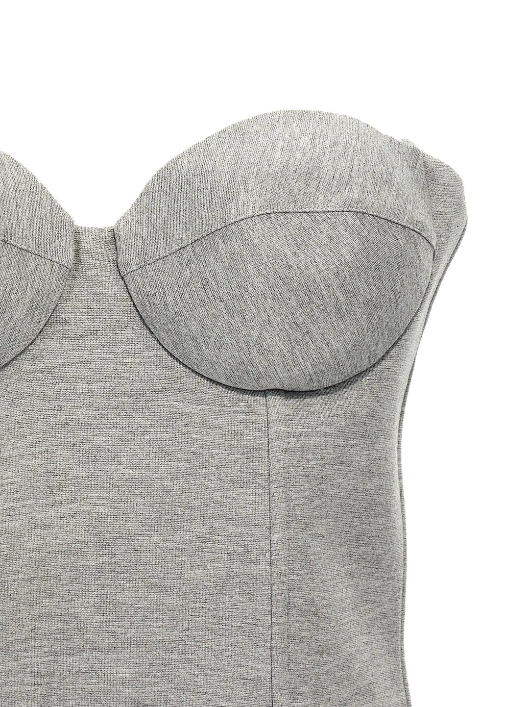 Giuseppe Di Morabito Gray Viscose Sleeveles T-Shirt
