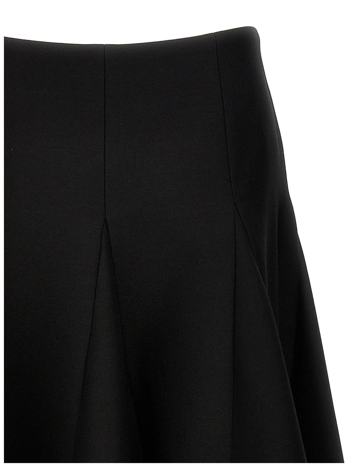 Valentino Garavani Black Virgin Wool Mini Skirt