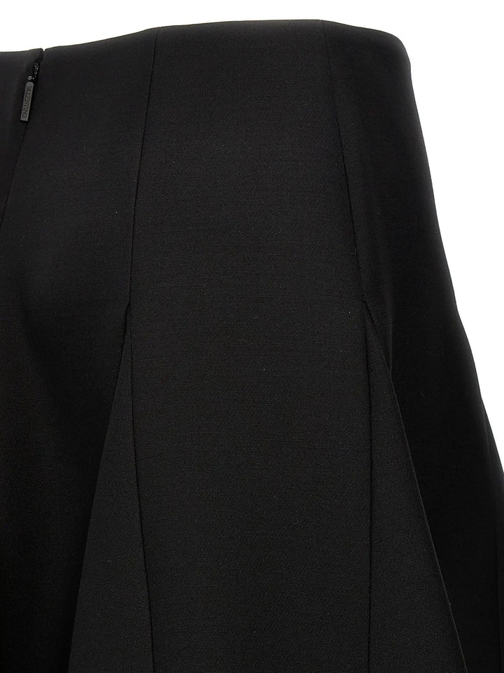 Valentino Garavani Black Virgin Wool Mini Skirt