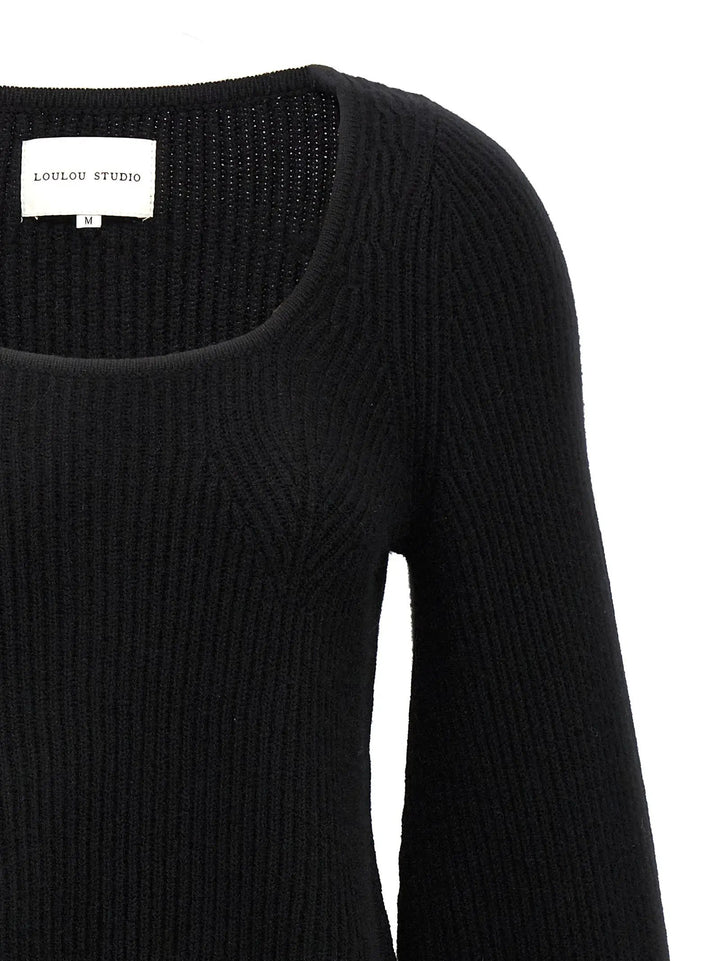 Loulou De Saison Black Cashmere Cardigan