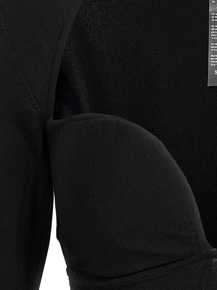 Nensi Dojaka Black Viscose Tank Tops