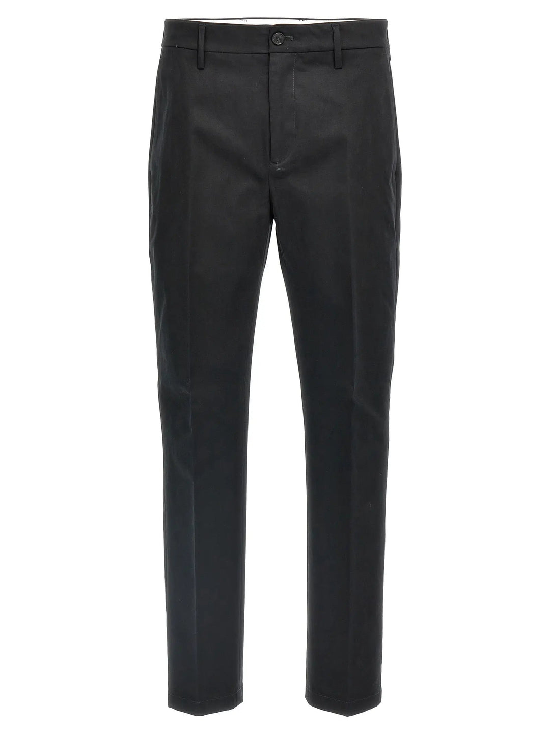 Department 5 Black Cotton Casual Pants