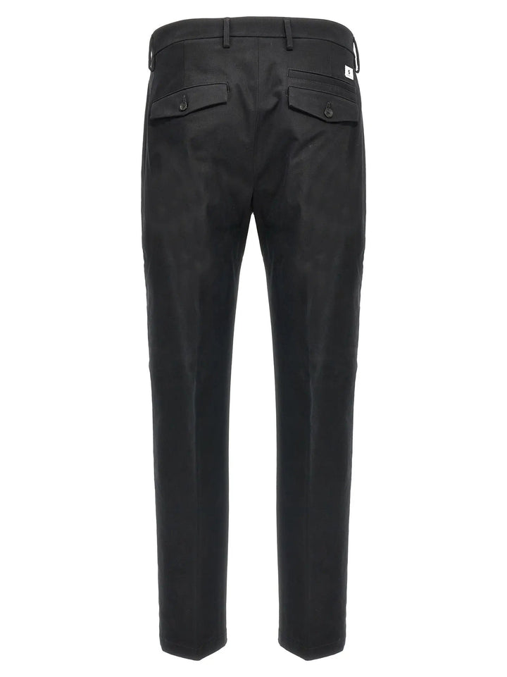 Department 5 Black Cotton Casual Pants