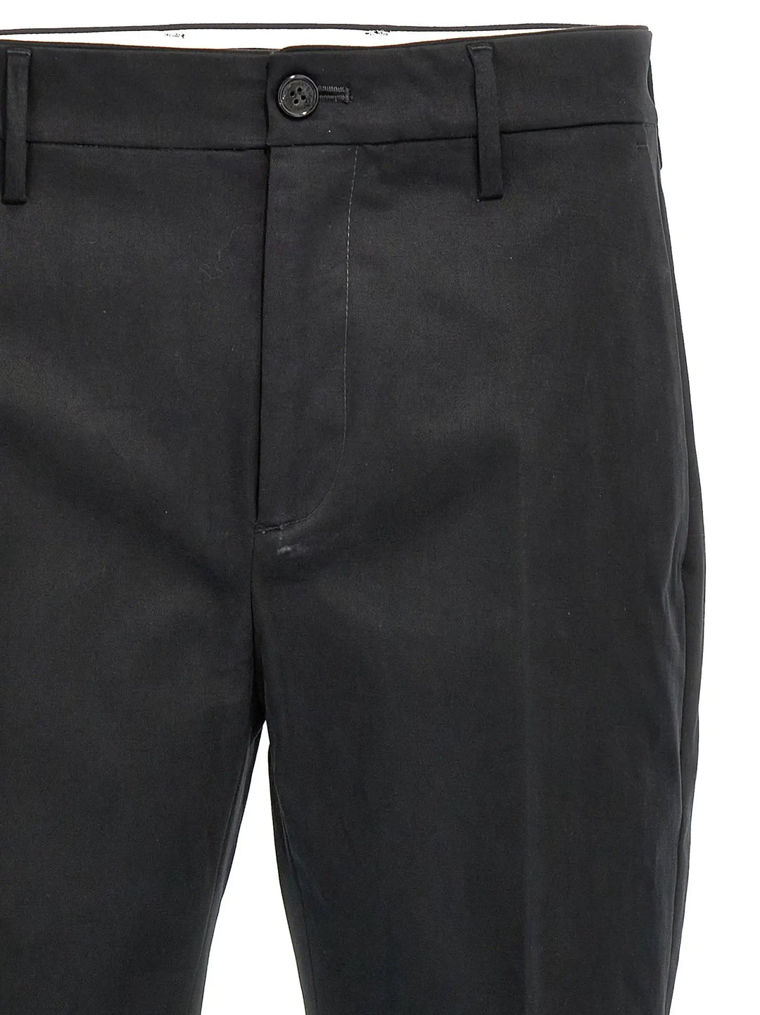Department 5 Black Cotton Casual Pants