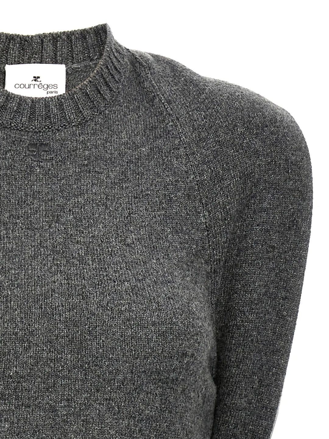 Courrèges Gray Wool Midi Dress