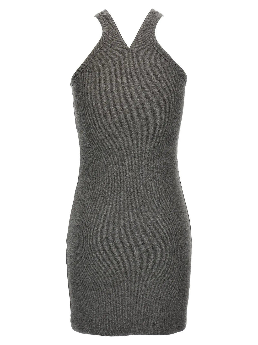 Courrèges Gray Cotton Short Dress