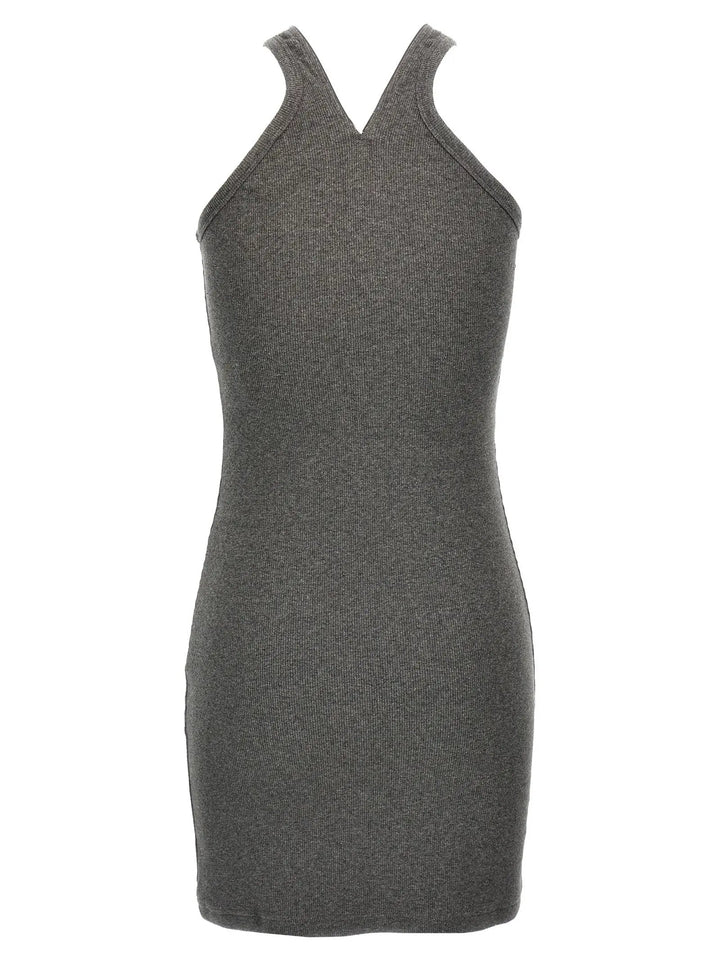 Courrèges Gray Cotton Short Dress