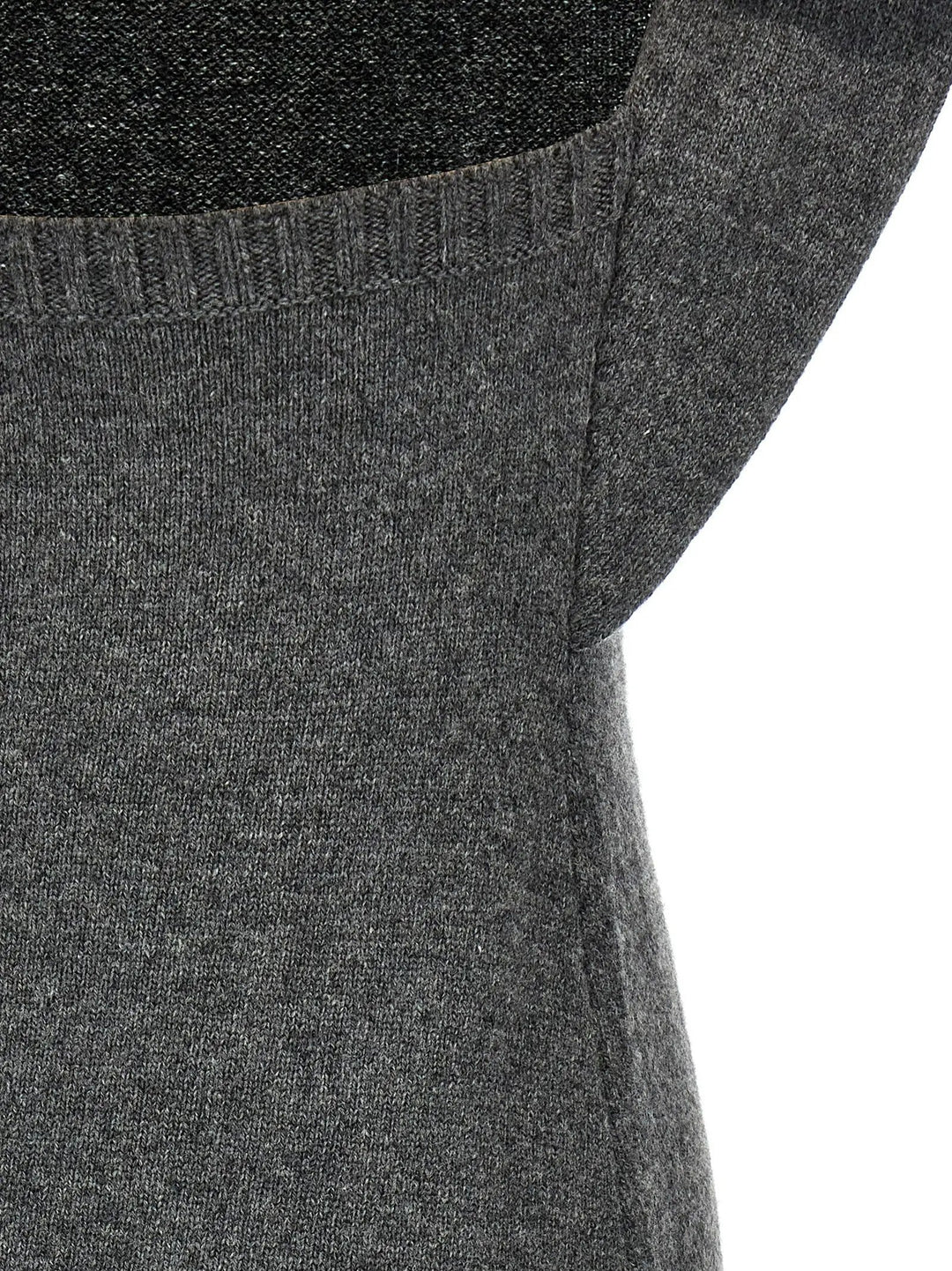 Courrèges Gray Wool Midi Dress