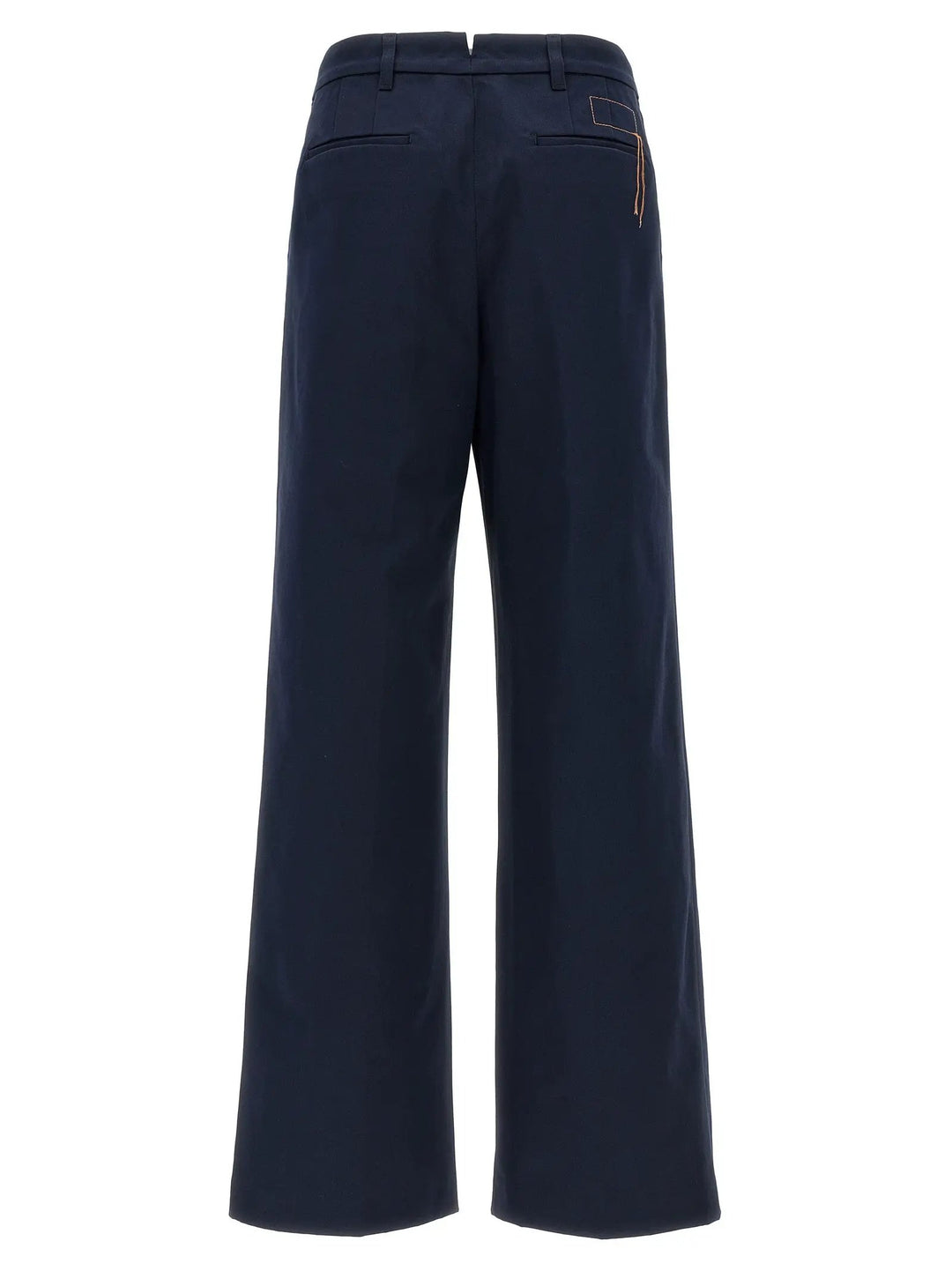 Fortela Blue Cotton Casual Pants