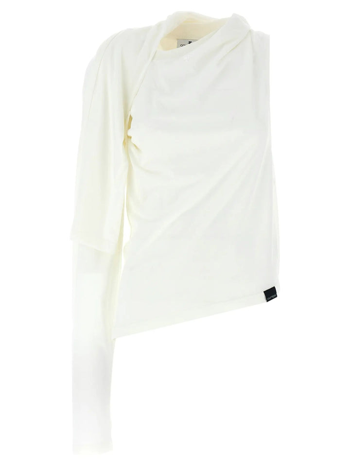 Courrèges White Cotton Long Sleeve T-Shirt