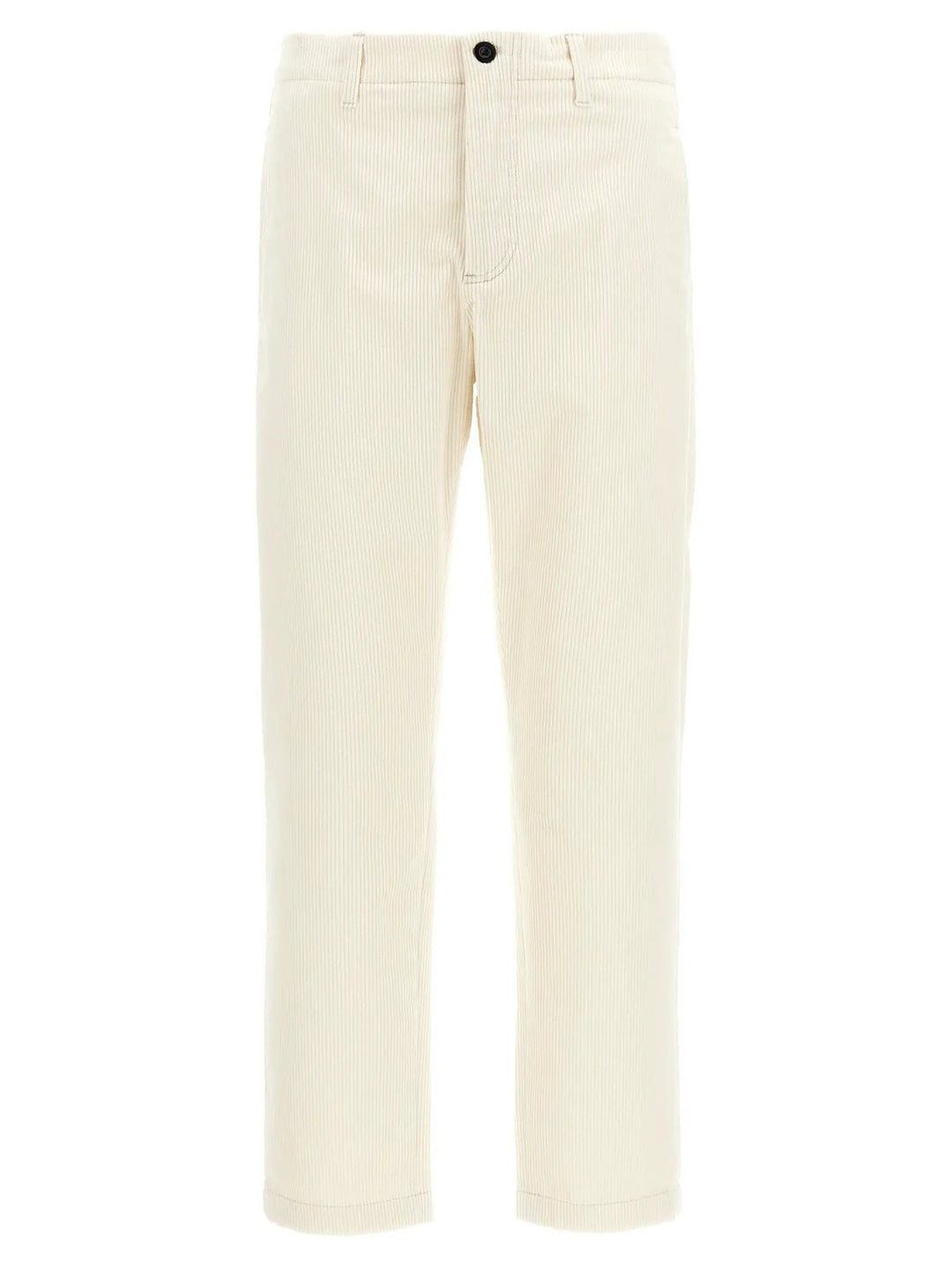 Department 5 White Cotton Casual Pants