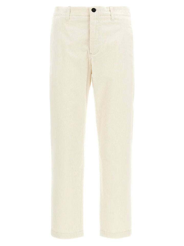 Department 5 White Cotton Casual Pants
