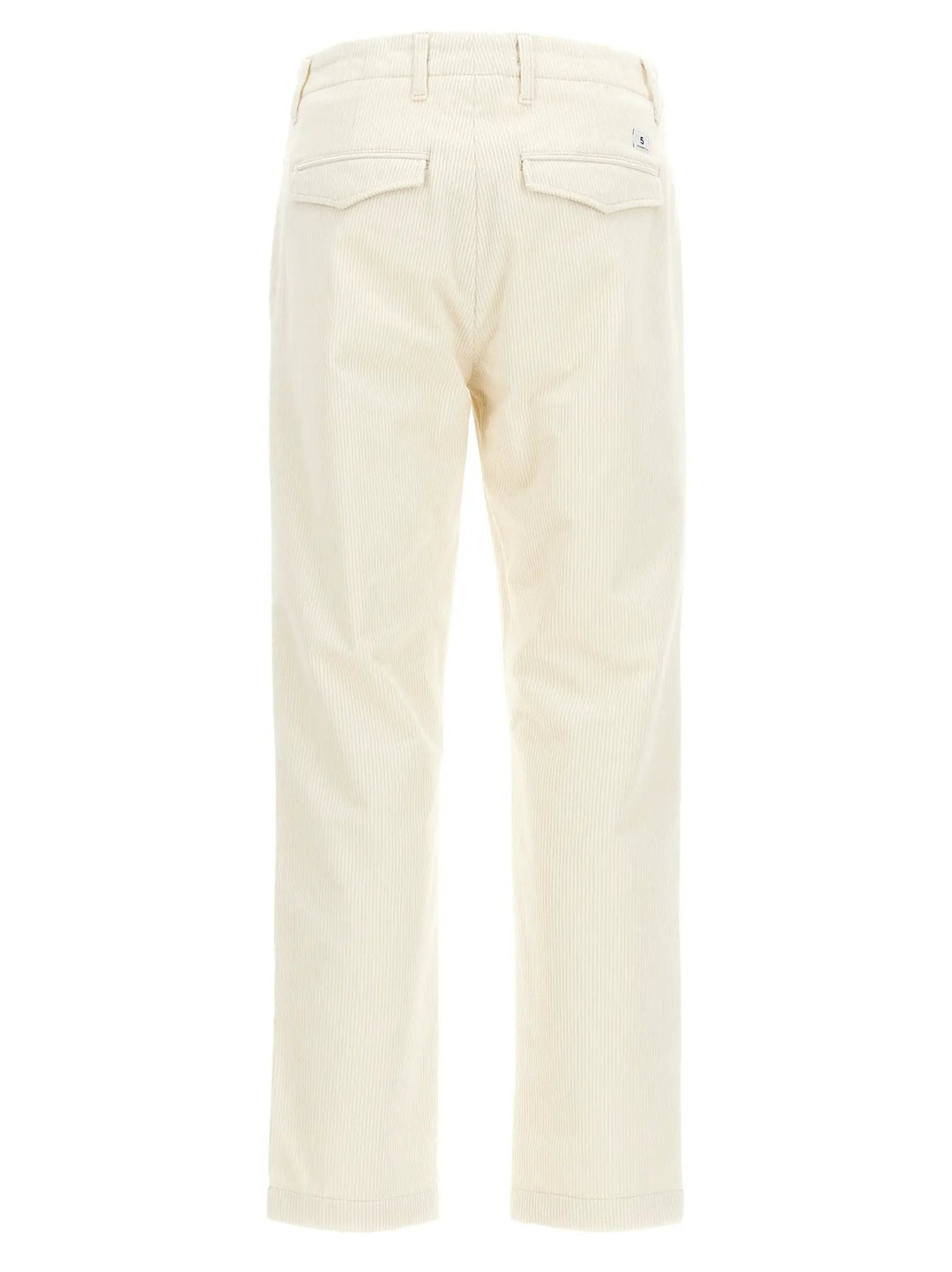 Department 5 White Cotton Casual Pants