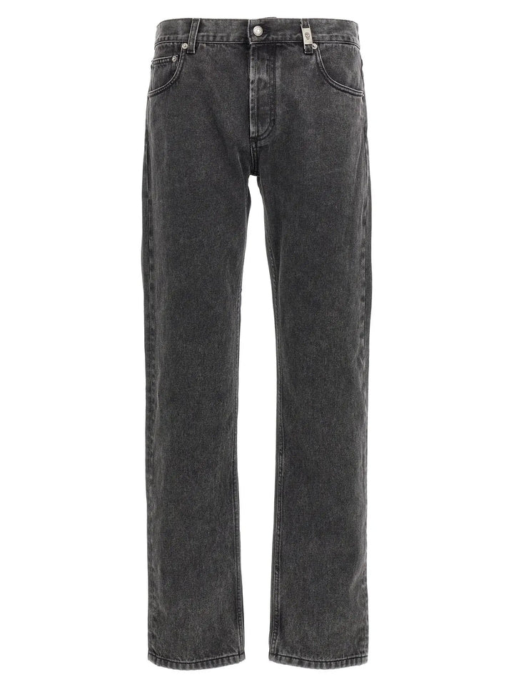 Alexander McQueen Sample Sale | Alexander McQueen Black Cotton Straight-Leg Jeans - | Designer outlet
