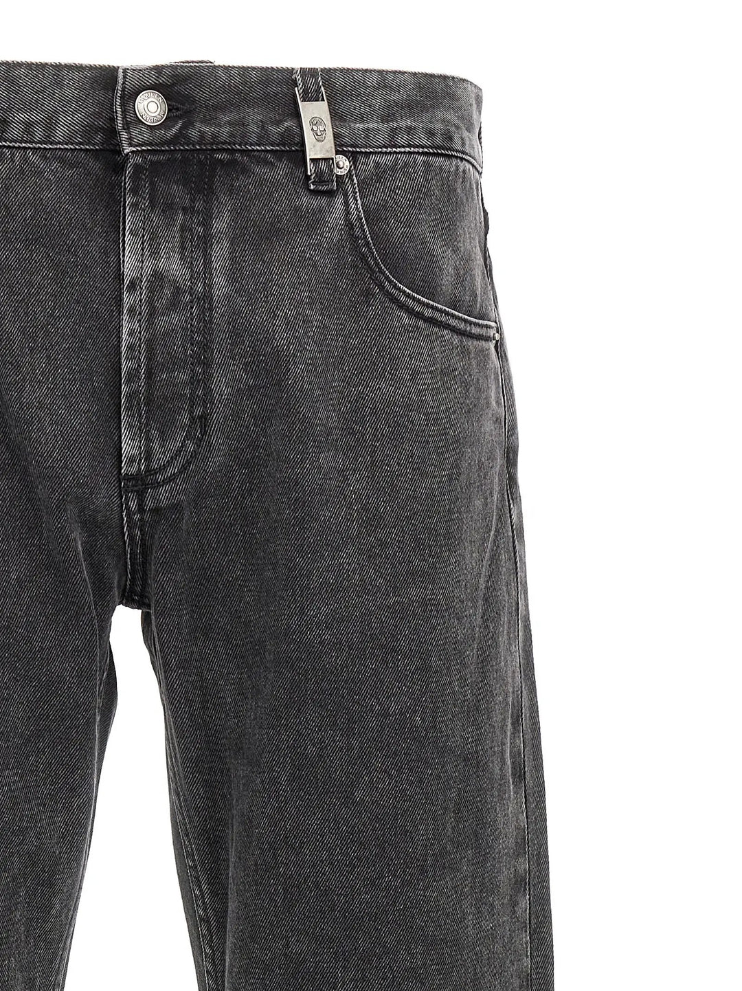 Alexander McQueen Sample Sale | Alexander McQueen Black Cotton Straight-Leg Jeans - | Designer outlet