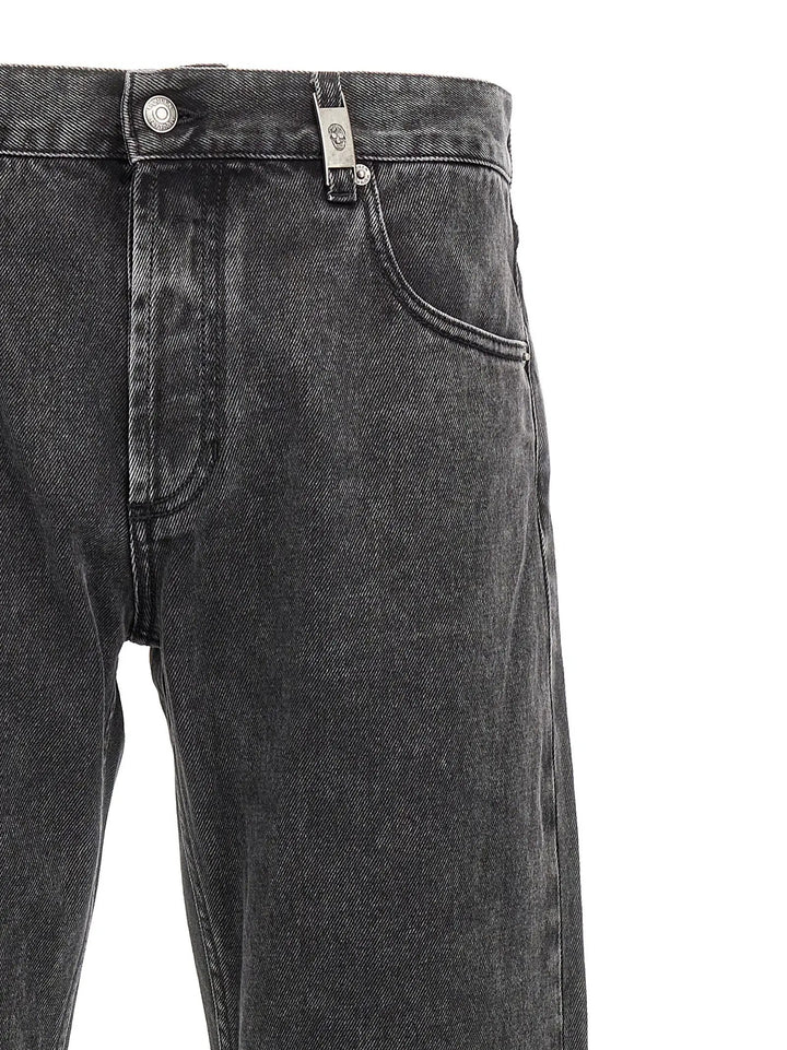 Alexander McQueen Sample Sale | Alexander McQueen Black Cotton Straight-Leg Jeans - | Designer outlet