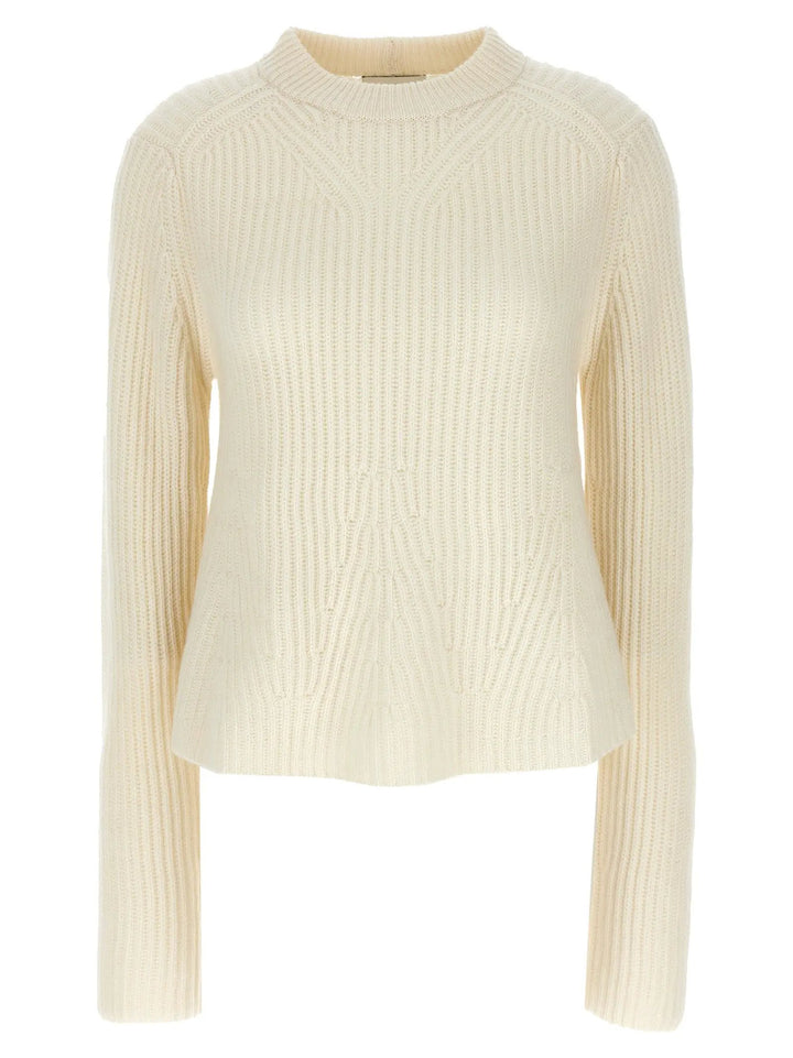 Loulou De Saison White Cashmere Cardigan