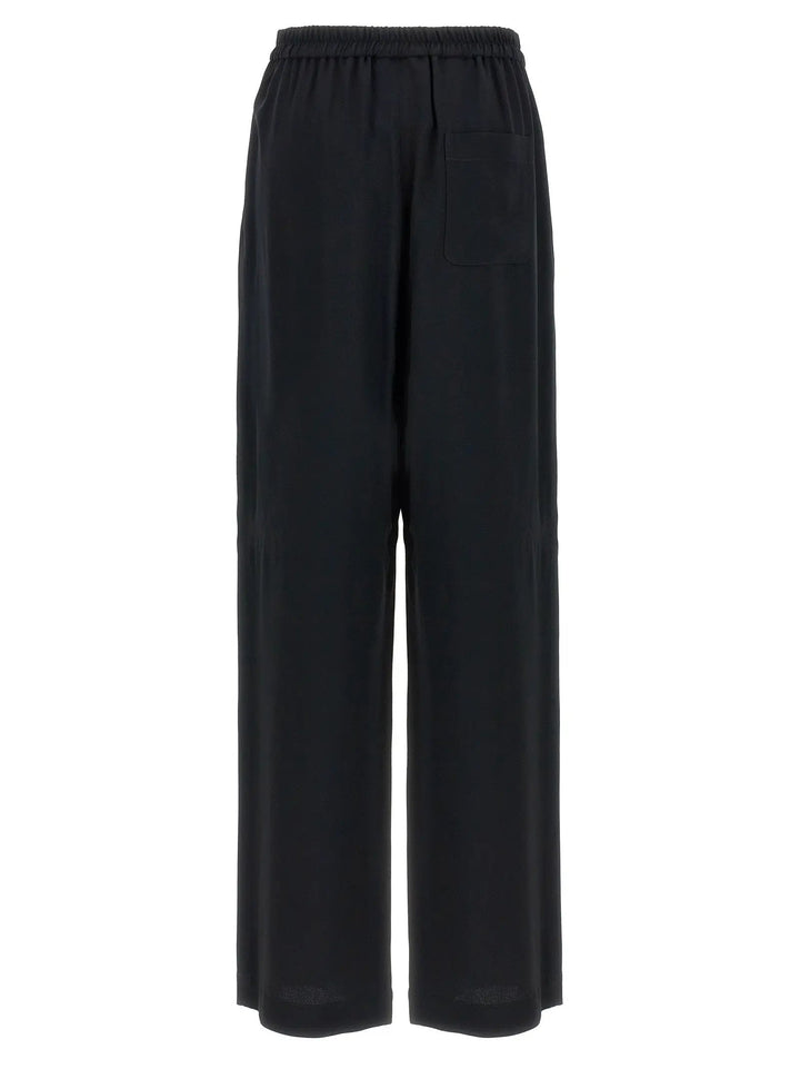 Moschino Black Acetate Casual Pants