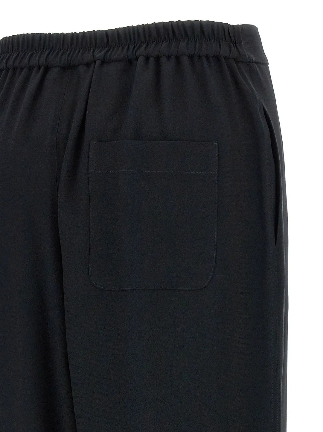 Moschino Black Acetate Casual Pants