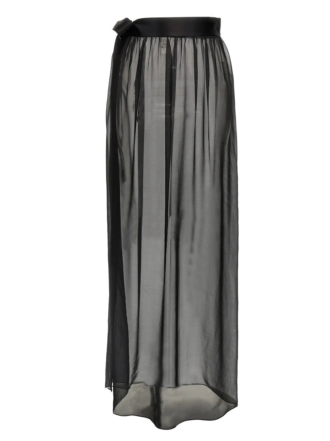Dolce &amp; Gabbana Black Silk Mini Skirt