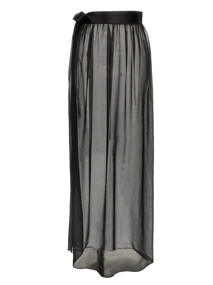 Dolce &amp; Gabbana Black Silk Mini Skirt