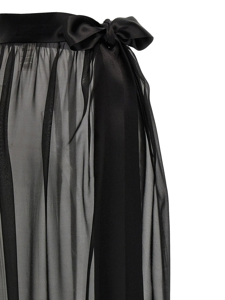 Dolce &amp; Gabbana Black Silk Mini Skirt