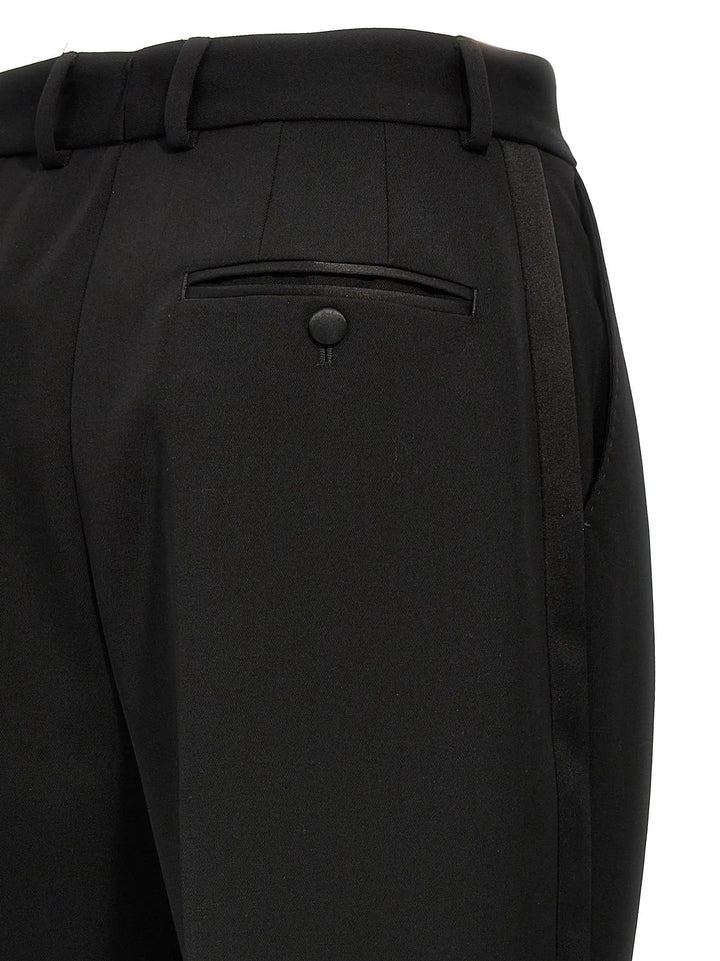 Dolce &amp; Gabbana Black Virgin Wool Tuxedo