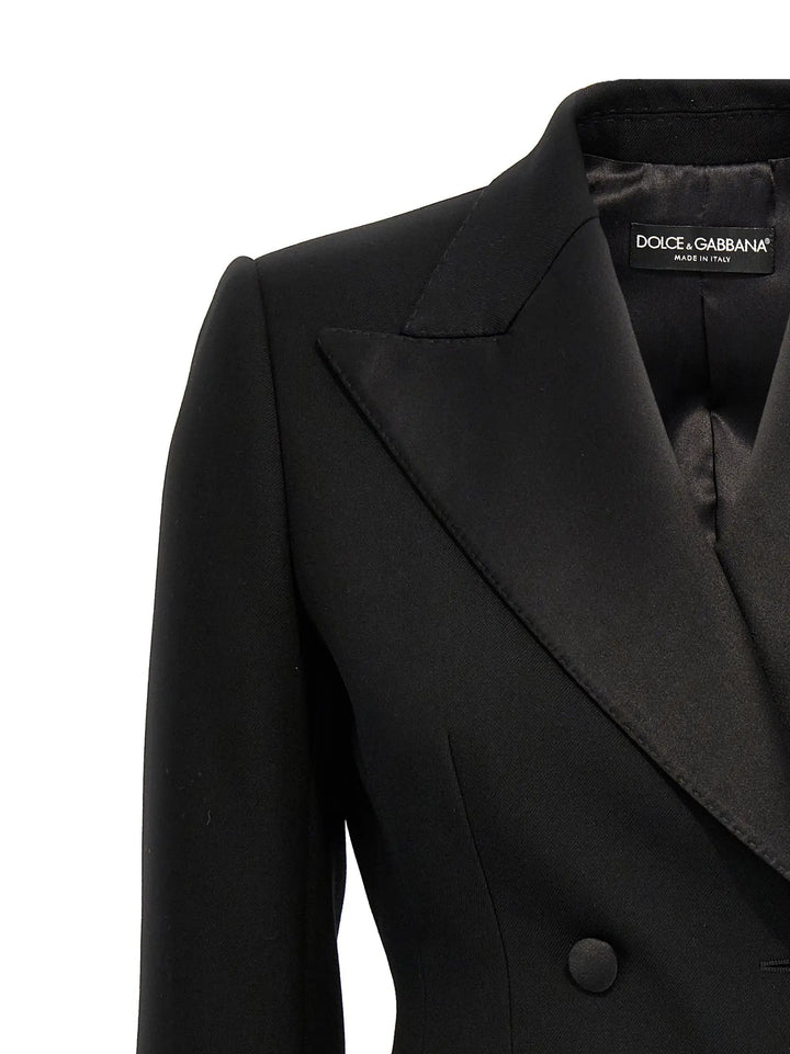 Dolce &amp; Gabbana Black Virgin Wool Blazer