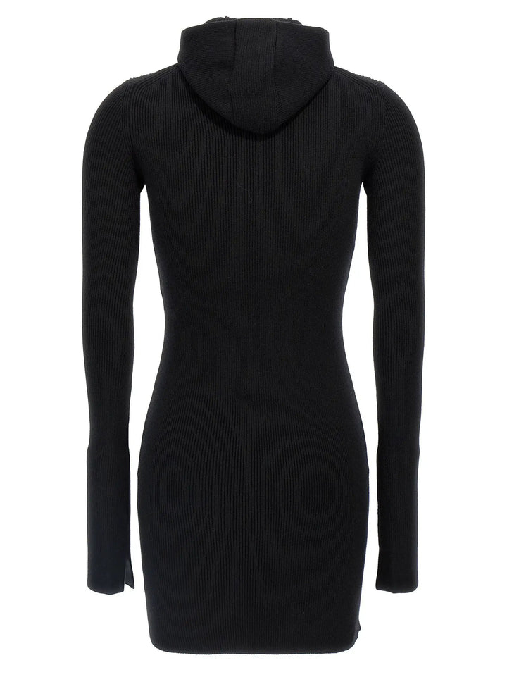 Fendi Black Wool Short Dress
