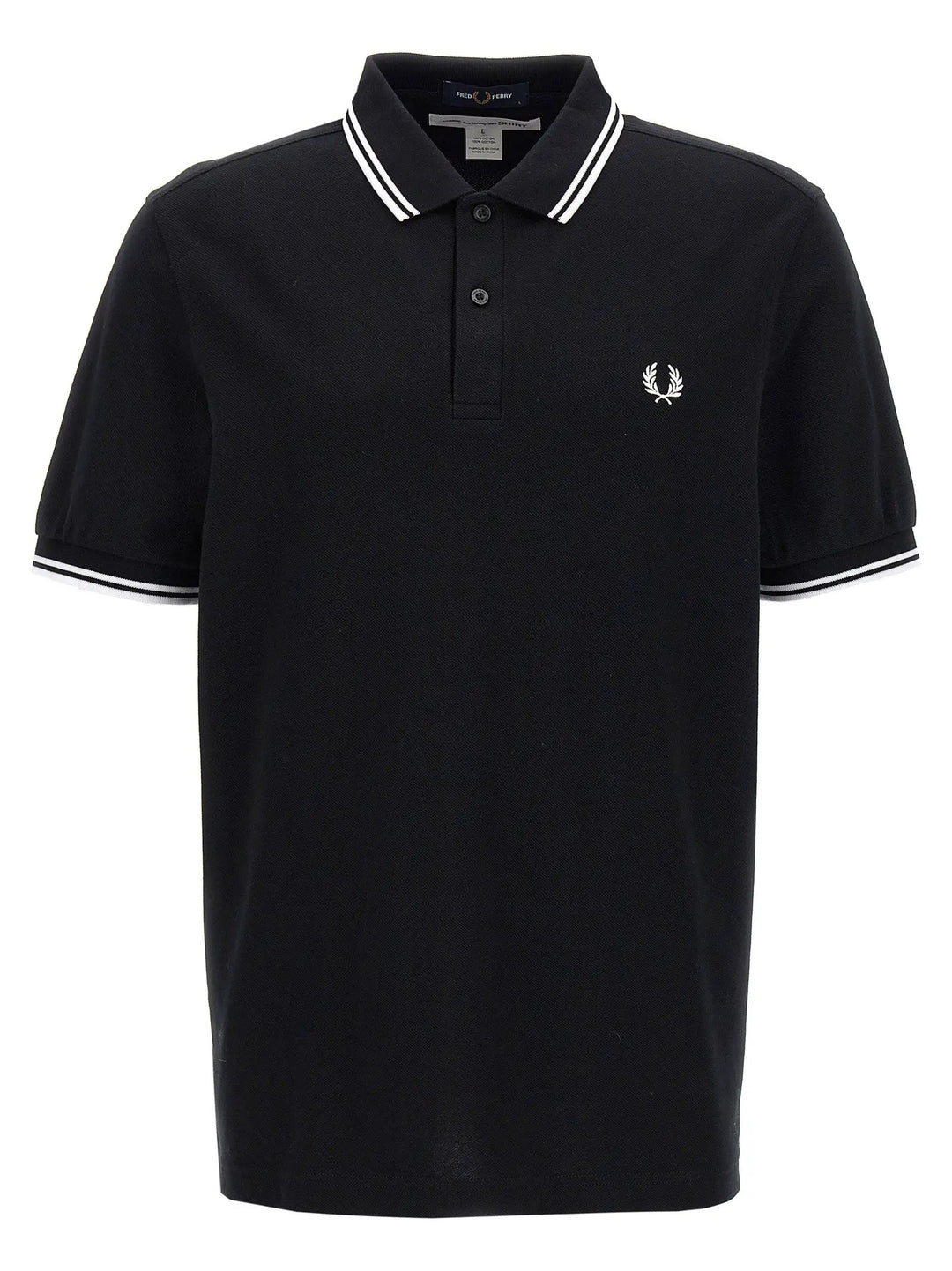 Comme Des Garçons Bicolor Cotton Polo Shirt