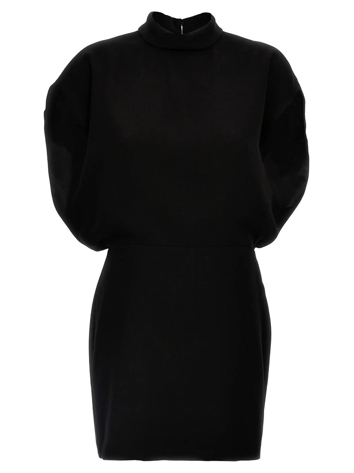 Max Mara Black Triacetate Short Dress