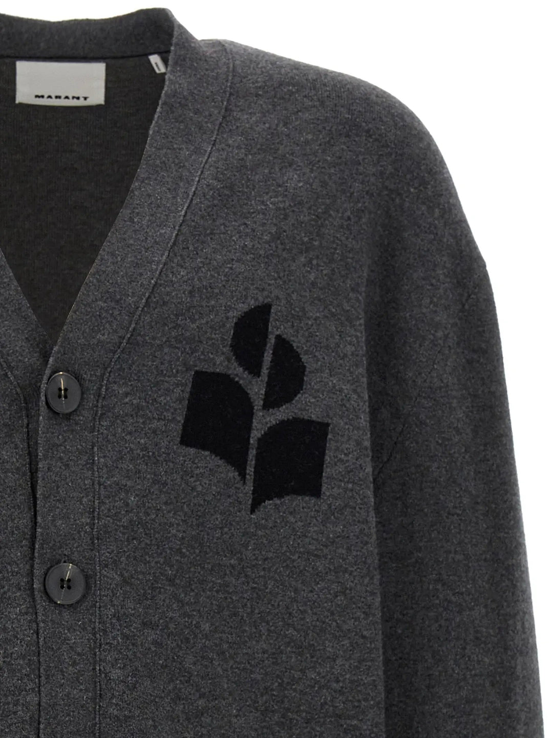 Isabel Marant Gray Cotton Cardigan