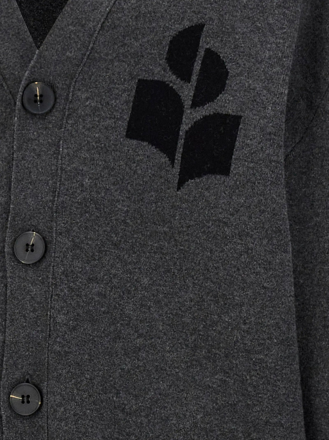 Isabel Marant Gray Cotton Cardigan