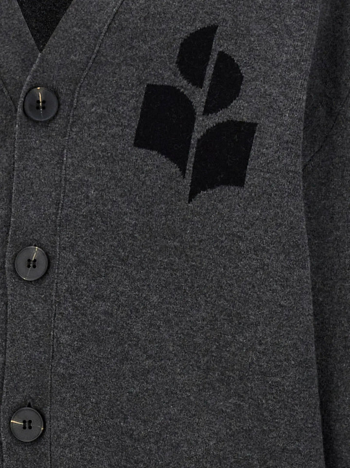 Isabel Marant Gray Cotton Cardigan