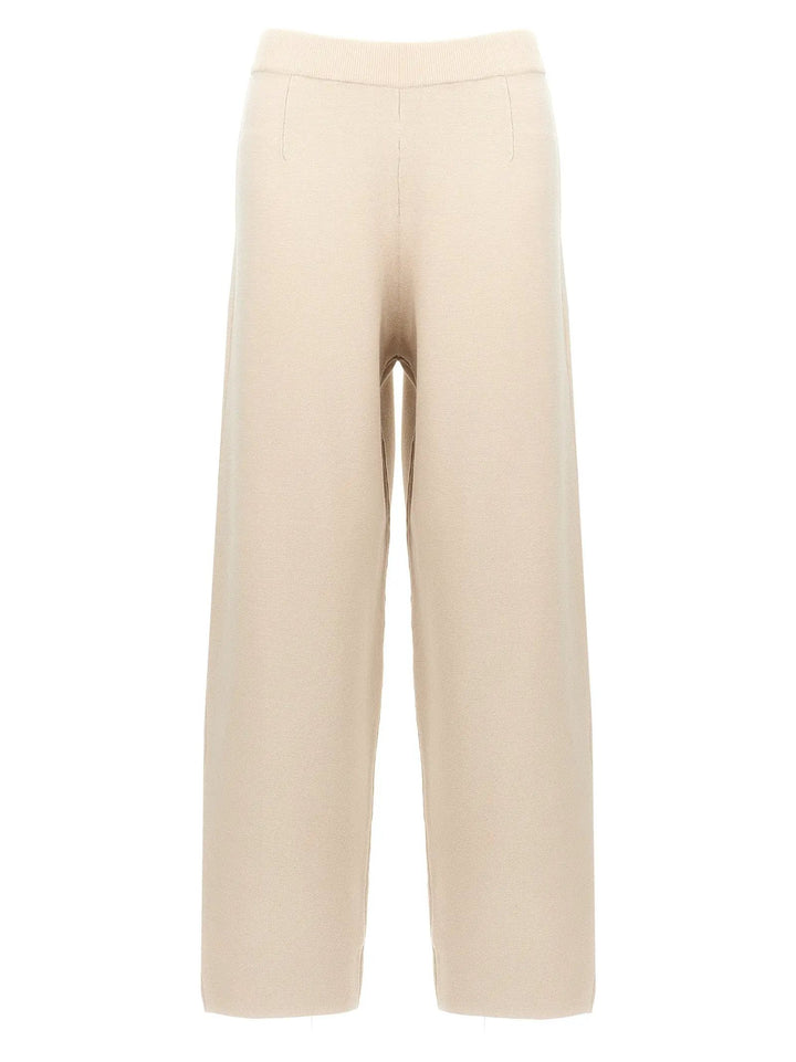 Max Mara Beige Viscose Casual Pants