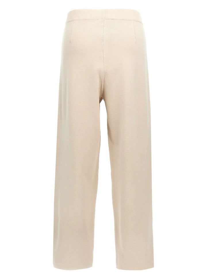 Max Mara Beige Viscose Casual Pants
