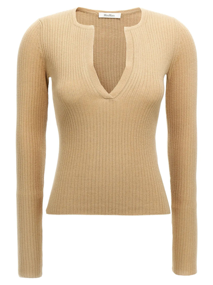 Max Mara Sample Sale | Max Mara Beige Silk Cardigan - | Designer outlet