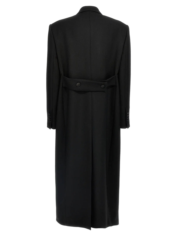 Dolce &amp; Gabbana Black Virgin Wool Coat